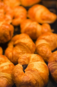 Covered Market Prints: France, Moselle, Lorraine Region, Metz, covered market, croissants