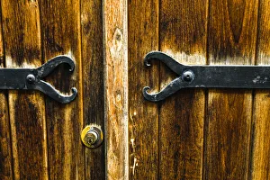 Quaint Prints: France, Najac. Door detail