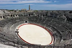 Images Dated 10th May 2015: France, Nimes, Roman Amphitheater or arena built 70 AD