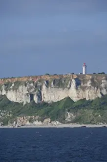 Images Dated 6th June 2010: France, Normandy, La Havre. Normandy coast near the Port of La Havre, lighthouse