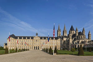 France, Normandy Region, Calvados Department, Caen, Abbaye Aux Hommes abbey and Eglise