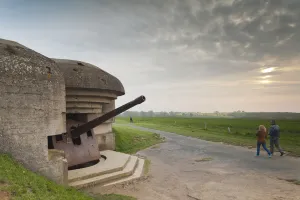 Images Dated 21st May 2012: France, Normandy Region, Calvados Department, D-Day Beaches Area, Longues Sur Mer