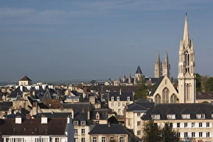 Images Dated 22nd May 2012: France, Normandy Region, Calvados Department, Caen, elevated city view from the Chateau