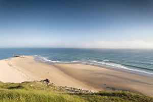 Images Dated 23rd May 2012: France, Normandy Region, Manche Department, Barneville-Carteret, elevated view of