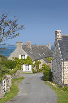 Images Dated 24th May 2012: France, Normandy Region, Manche Department, Goury, town building detail