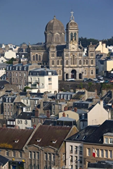 Images Dated 24th May 2012: France, Normandy Region, Manche Department, Granville, elevated city view