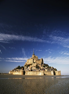 France, Normandy, View of Mont Saint-Michel