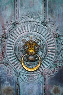Still Life Prints: France, Paris, bronze door knocker