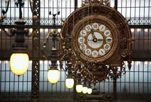 Images Dated 12th February 2009: France. Paris. The clock in the main exhibition hall of Musee d Orsay(Orsay Museum)