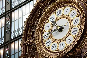 Images Dated 12th February 2009: France. Paris. The clock in the main exhibition hall of Musee d Orsay(Orsay Museum)