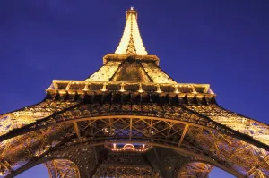 Images Dated 10th May 2011: FRANCE, Paris Eiffel Tower, evening view