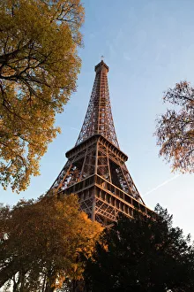 Eiffel Tower Prints: France, Paris, Eiffel Tower, sunset
