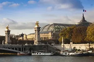 Images Dated 4th November 2010: France, Paris, Grand Palais and Pont Alexandre III bridge
