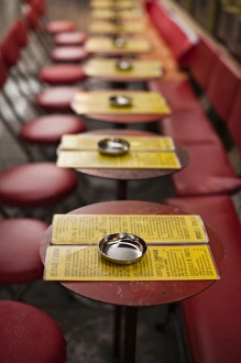 Left Bank Prints: France, Paris, Left Bank, cafe tables, rue de Buci