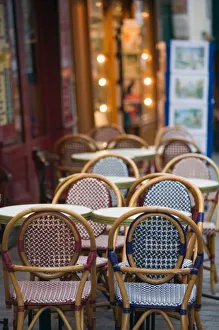 France, PARIS, Montmartre: Place du Tertre, Cafe Tables