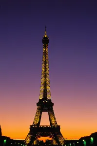 Tour Eiffel Prints: France, Paris, Tour Eiffel at sunset