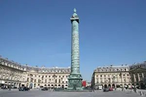 Empire Prints: France. Paris. Vendome Square. Built by architect Hadouin-Mansart between 1687-1720