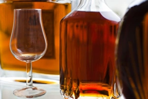 Images Dated 1st November 2010: France, Poitou-Charentes Region, Charente Department, Cognac, bottled Cognac