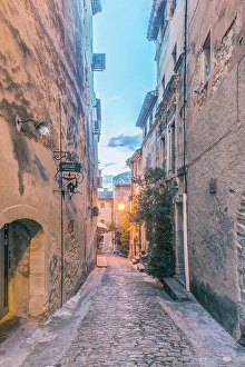 Provence Prints: France, Provence, Gordes. Alleyway