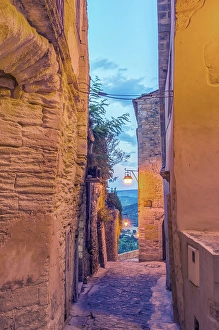 Provence Prints: France, Provence, Gordes. Alleyway