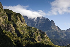 Images Dated 7th October 2008: France, Reunion Island, Cirque de Cilaos, Le Grand Benare (el. 2896 meters)