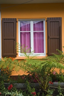 Images Dated 7th October 2008: France, Reunion Island, Cirque de Cilaos, Cilaos, village house detail