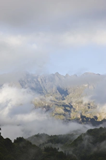 France, Reunion Island, Cirque de Salazie, Salazie, clearing storm