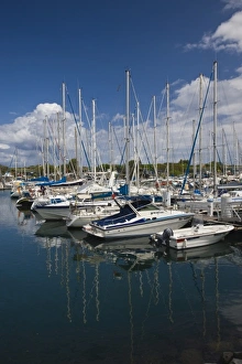 Water Craft Prints: France, Reunion Island, Le Port, Yacht Marina
