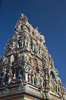 France, Reunion Island, St-Andre, Hindu temple de Petit-Bazaar