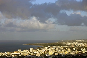 Images Dated 9th October 2008: France, Reunion Island, St-Denis, dusk view from La Montaigne