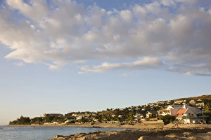 Images Dated 3rd October 2008: France, Reunion Island, St-Gilles-Les-Bains, Plage des Roches Noires beach, dusk