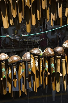 Images Dated 7th October 2008: France, Reunion Island, St-Pierre, Covered Market, Reunion-made musical instruments