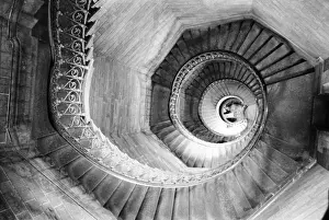 Lyon Prints: FRANCE, Rhone Valley, LYON: Traboule Staircase Old Lyon
