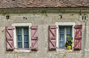 Quaint Prints: France, Saint-Cirq Lapopie. Windows and shutters