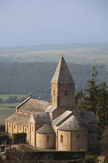 Images Dated 13th October 2010: France, Saone-et-Loire Department, Burgundy Region, Maconnais Area, Brancion, Eglise