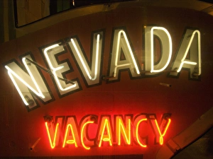Western Script Prints: Fremont Street, downtown Las Vegas, Nevada, USA