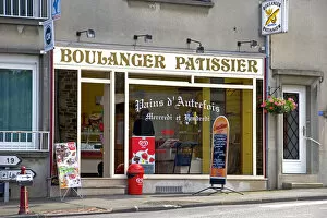Images Dated 31st July 2007: A french bakery at Pont-Farcy in the region of Basse-Normandie, France