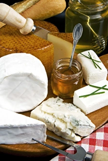 Cheese Prints: French cheeses and honey