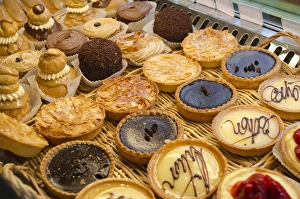 Ile De France Prints: French pastries, Montmartre, Paris, France