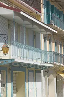 FRENCH WEST INDIES (FWI)-Guadaloupe-Basse-Terre-BASSE-TERRE: Colonial Style Buildings