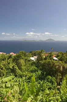 FRENCH WEST INDIES (FWI)-Guadaloupe-Basse-Terre-TROIS-RIVIERES: View of Les Saintes