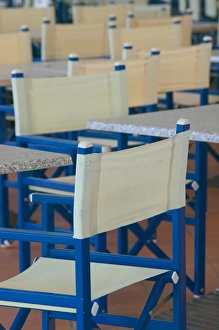 FRENCH WEST INDIES, Guadaloupe, Grande Terre, BAS DU FORT: Cafe Chairs at Bas Du
