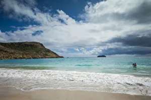 Images Dated 27th January 2017: French West Indies, St-Barthelemy. Anse de Grande Saline beach