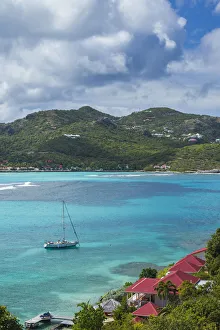 Images Dated 27th January 2017: French West Indies, St-Barthelemy. Baie de Saint Jean