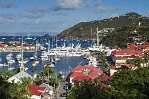 Images Dated 28th January 2017: French West Indies, St-Barthelemy. Gustavia Harbor
