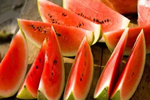 S Eed Prints: Fresh watermelons near market in tourist village of Antigua Guatemala