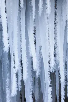 Images Dated 6th February 2012: The frozen Schleierfaelle (veil falls) in Upper Bavaria tumbling into river Ammer