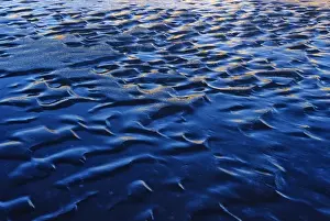 Images Dated 14th May 2010: Frozen waves on small pond in Waterton Lakes National Park in Alberta, Canada