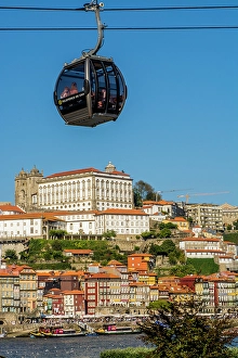 Cable Prints: Gaia Cable Car, Gaia district, Porto, Portugal. (Editorial Use Only)