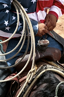 Rope Prints: Gallup, New Mexico, United States. Annual Gallup Intertribal Ceremonies. Indian cowboys